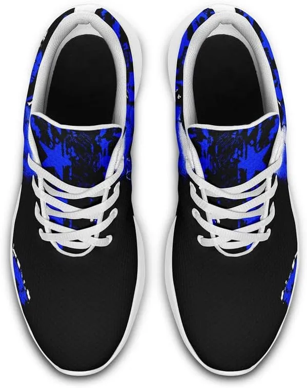 Skull Running Shoes for Women Men Mesh Breathable Comfort Walking Sneaker Sports Athletic Halloween Shoes