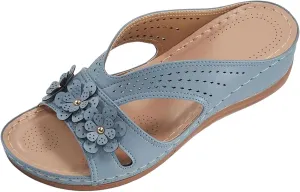 Slip On Dressy Summer Comfortable Slides Sandals Lightweight Memory Foam Platform Shoes Womens Casual Sandals
