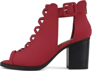 Soda Womens Fashion Aran Open Toe Heel Sandal