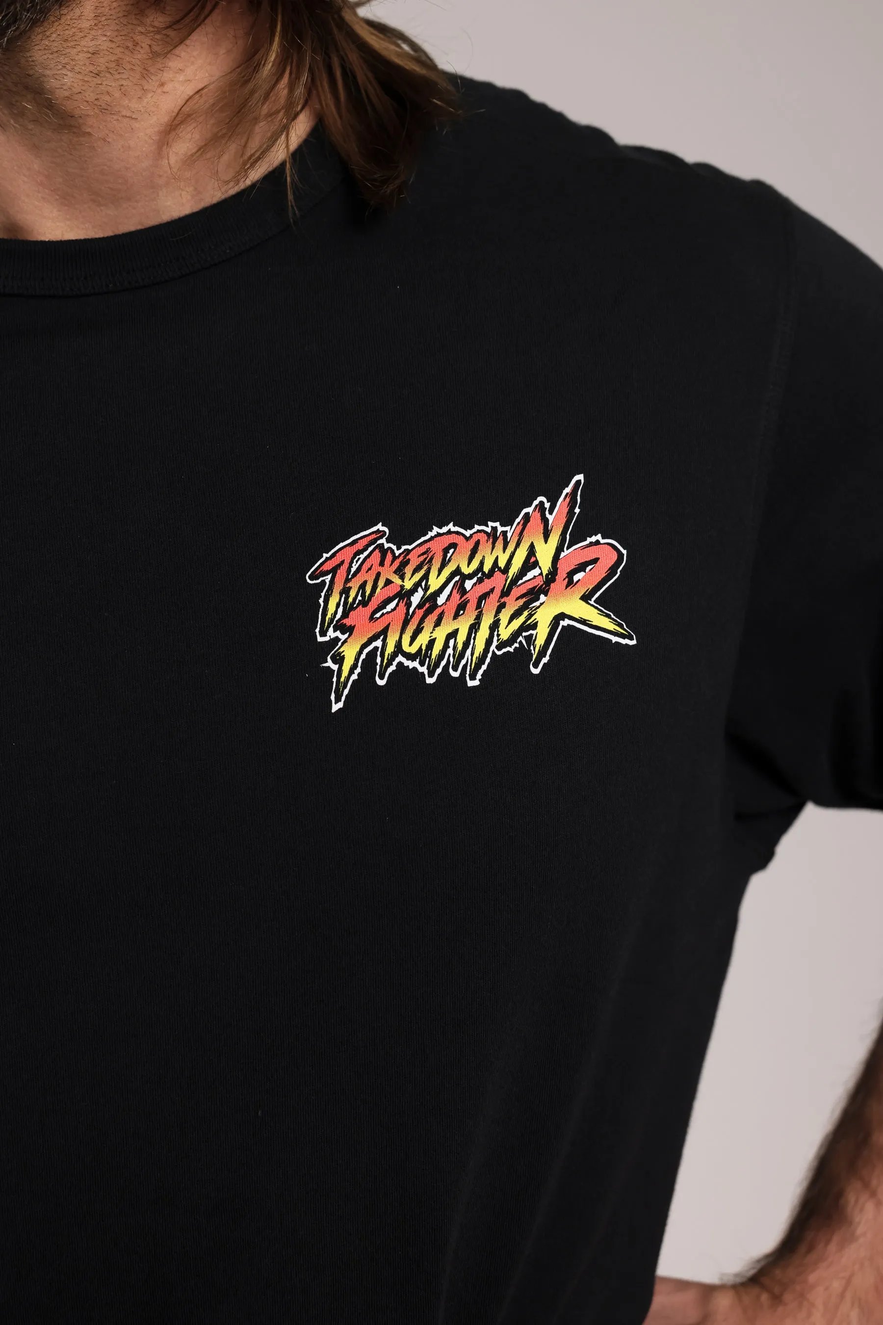 Takedown Fighter Oversized T-Shirt - Black