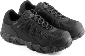 Thorogood Crosstrex Waterproof Athletic Work Shoes for Men - Lightweight Premium Leather and Mesh with Comfort Insole and Slip-Resistant Outsole; ASTM Rated, Black - 12 Wide