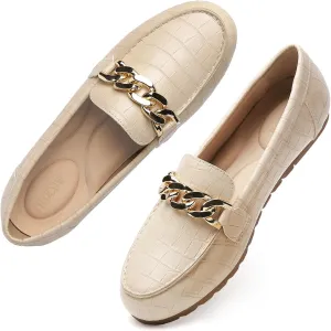 Tilocow Loafers for Women Comfortable Flat Casual Slip On Shoes Leisure Bussiness Work Ladies Shoes Lightweight Walking Flats with Arch Support