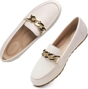 Tilocow Loafers for Women Comfortable Flat Casual Slip On Shoes Leisure Bussiness Work Ladies Shoes Lightweight Walking Flats with Arch Support