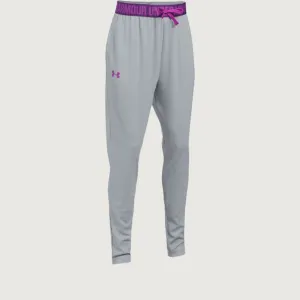 Under Armor Gray Girls` Sweatpants Novelty Tech Jogger