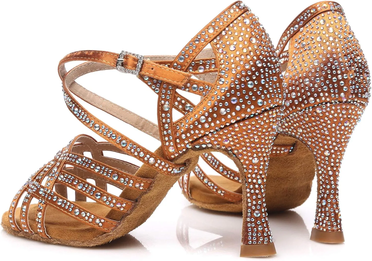 Women's 1920s Party Shoes Rhinestone Ballroom Dance Shoes Performance Wedding Shoes