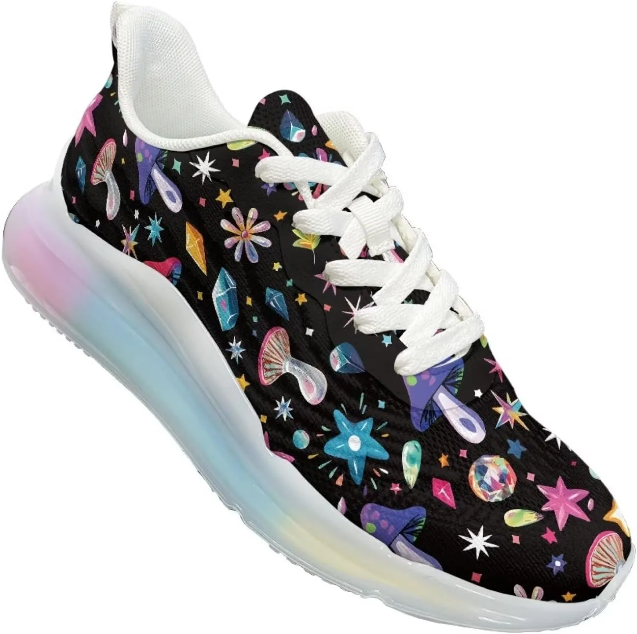 Women's Air Cushion Running Shoes Non Slip Sports Tennis Fitness Sneaker Breathable Outdoor Workout Footwear US6-11