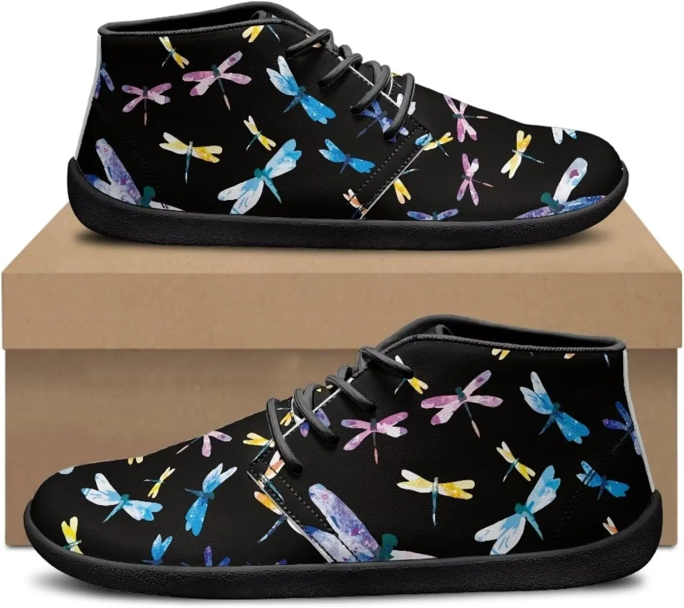 Women's Minimalist Barefoot Shoes | Wide Width Fashion Sneaker | Low Top Fashion Sneaker Size 36-48