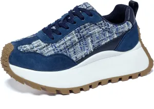 Women's Sneakers Lace Up Low Top Sneakers Platform Height Increase Outdoor Walking Shoes Comfortable Breathable Casual Women's Shoes