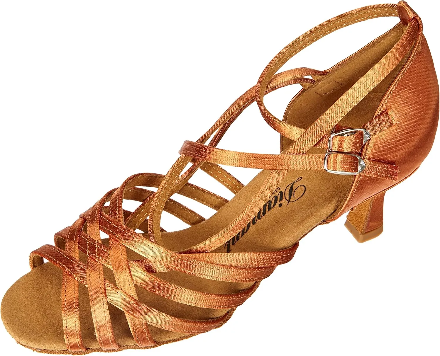 Women's Standard & Latin Dance Shoe, Dark Tan, 7
