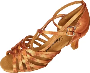 Women's Standard & Latin Dance Shoe, Dark Tan, 7