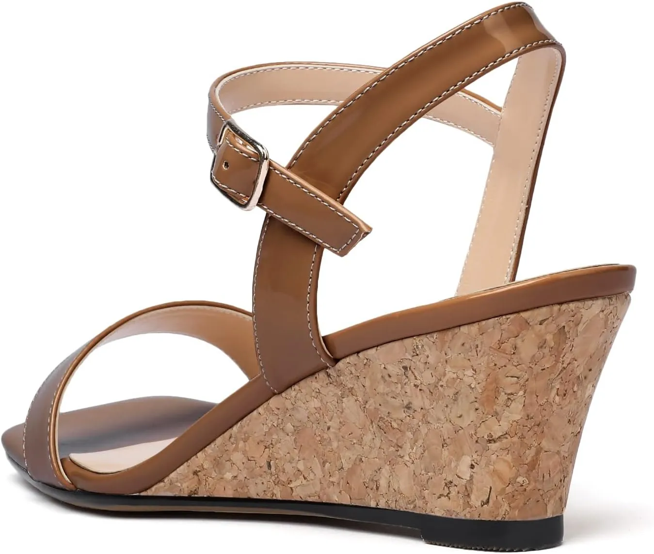 YODEKS Low Wedge Heel Sandals Women Summer Sandals Open Toe Pump Shoes for Evening Party Dress Casual