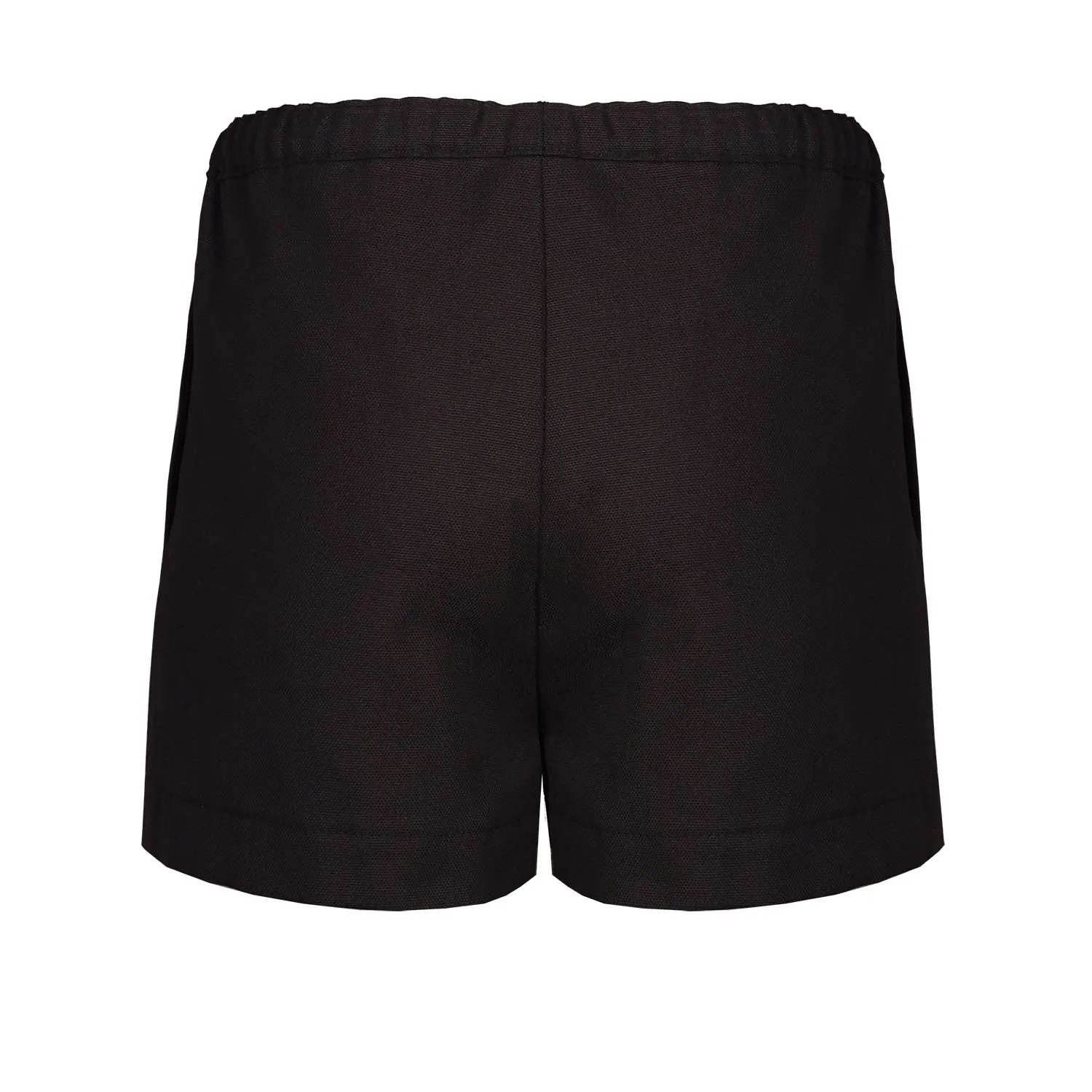 Zwarte canvas shorts voor kinderen 