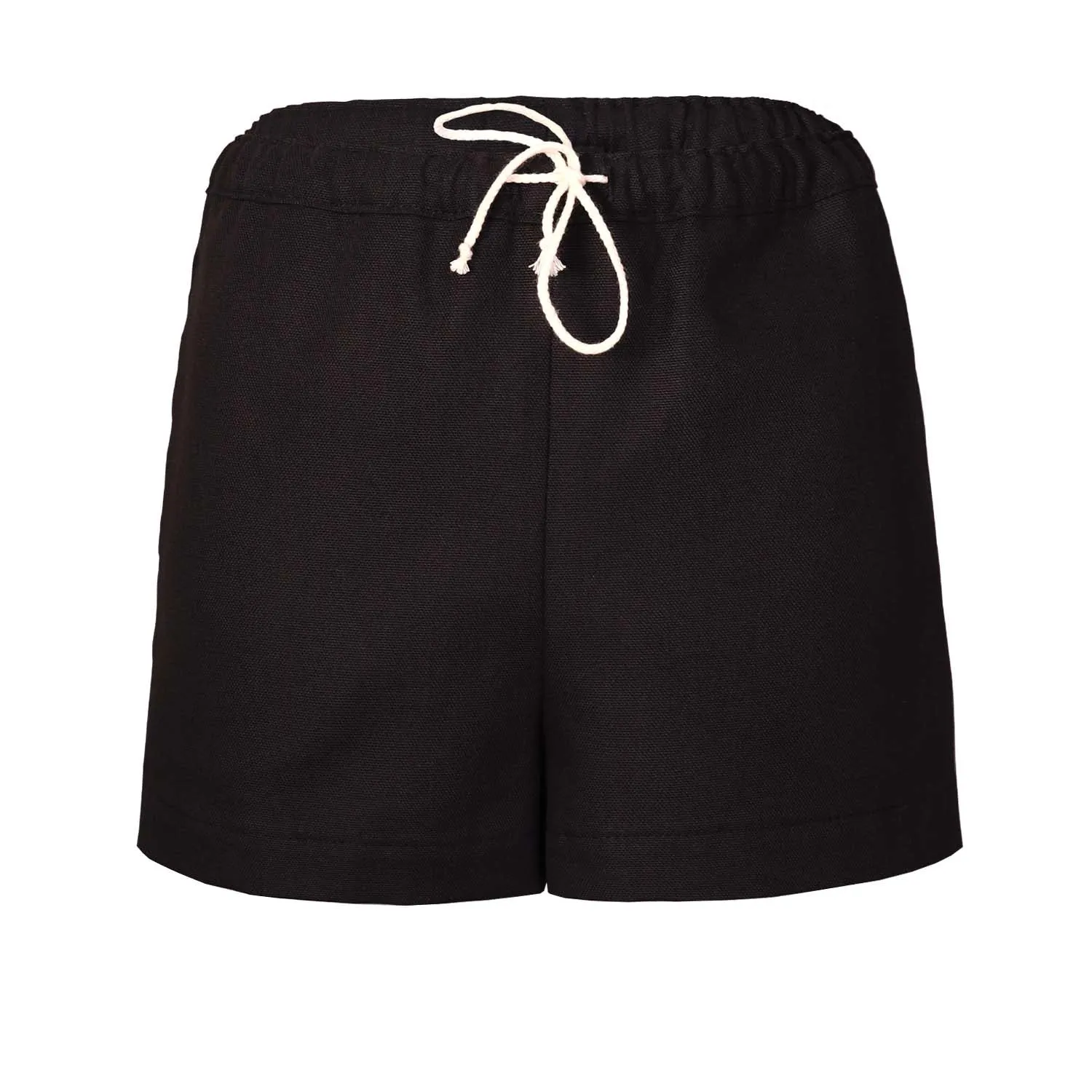 Zwarte canvas shorts voor kinderen 