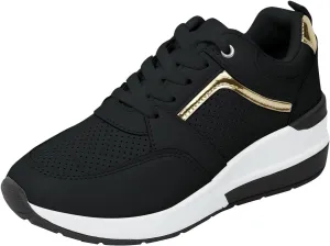 ZWRXW Platform Sneaker for Women Men Lace-Up Comfortable Casual Fashion Sneakers PU Leather Platform Shoes Unisex Non Slip Walking Shoes Footwear
